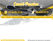 Tablet Screenshot of canoe-passion.com